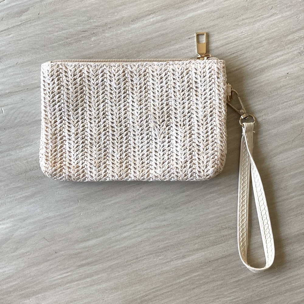 Woven wristlet with strap - new in original packaging